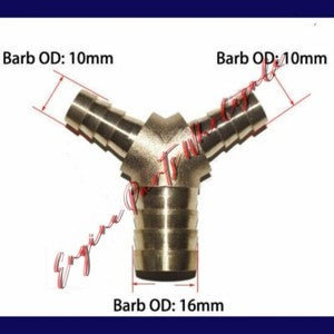 ya 18 8.4.3 TEE Y Union ELBOW Barb Fitting Connector Reducer Adapter Splicer Joiner to28929