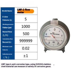 ya 26 7.28.3 Laboratory Wet Type Gas Flowmeter Anti-corrosion High Pision Gas Flow Testeri