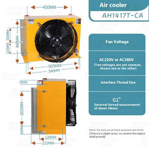 ya 26 8.1 Air-cooled Oil Radiator Cooler Truck-mounted Crane Modified Fuel Tank Coolingg