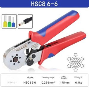 ya 26 7.28.2 HSC8 6-4 Hexago l Serrated Self-Adjusting Ratchet Wire Termi l Crimper Kitf