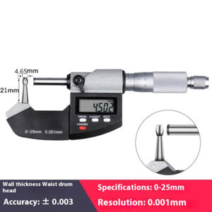 ya 26 8.1 Digital Outside Micrometer 0-25mm High Accuracy 0.001 Spiral Micrometeri