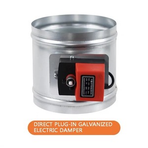 ya-26-7.28-Galvanized-14N-Electric-Air-Valve-Round-Air-Volume-Control-Valve-Butterfly-Valved