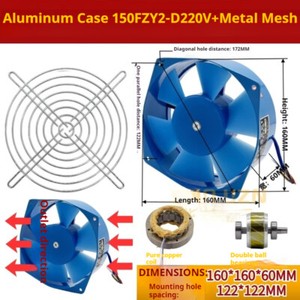 ya-26-7.28-Axial-Fan-Electricity-Welder-Cooling-Fan-Aluminum-Case-Industry-380V-200FZY7-Dv