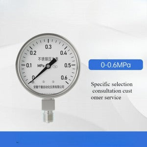 ya 26 7.28.3 Stainless Steel Pressure Gauge Stainless Steel Shock-proof Pointer Typej