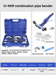 ya 26 7.28.3 Hand Bender Tool Set 6-22mm Standard Manual Copper Pipe Made of Steelf