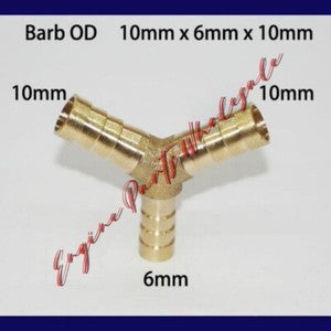 ya 18 8.3 TEE Y Union ELBOW Barb Fitting Connector Reducer Adapter Splicer Joiner to17948