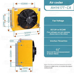 ya 26 8.1 Air-cooled Oil Radiator Cooler Truck-mounted Crane Modified Fuel Tank Coolingf