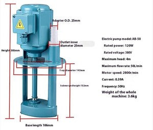 ya-26-7.28-DB-12A/40W-Efficiency-Machine-Tool-Grinder-Coolant-Circulating-Oil-Pump-220Vj
