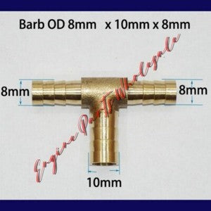 ya 18 8.3 TEE Y Union ELBOW Barb Fitting Connector Reducer Adapter Splicer Joiner to16430