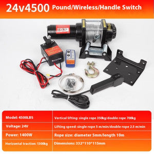 ya 26 8.1 4500lb electric winch remote control unit high strength steel electric winchb