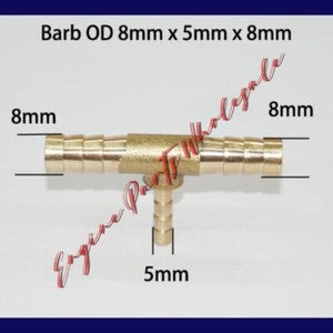 ya 18 8.3.2 TEE Y Union ELBOW Barb Fitting Connector Reducer Adapter Splicer Joiner to19941