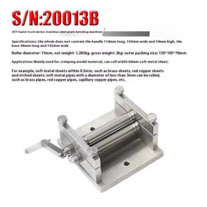 ya 26 7.28.3 DIY Manual Plate Rolling Machine Soft Metal Sheet Soft Metal Tube Bendingb