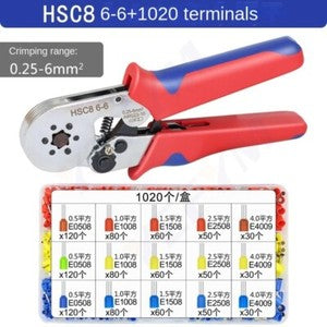 ya 26 7.28.2 HSC8 6-4 Hexago l Serrated Self-Adjusting Ratchet Wire Termi l Crimper Kitc