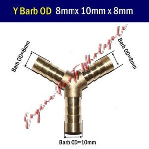 ya 18 8.3.2 TEE Y Union ELBOW Barb Fitting Connector Reducer Adapter Splicer Joiner to19513