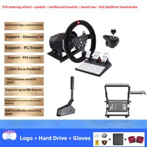 ya 26 8.1 V10 Force Feedback Racing Game Steering Wheel Simulator Full Set of Equipmentf