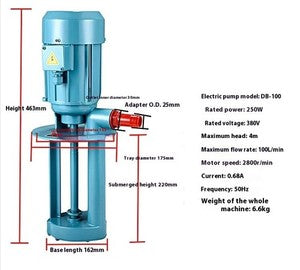 ya-26-7.28-DB-12A/40W-Efficiency-Machine-Tool-Grinder-Coolant-Circulating-Oil-Pump-220Vf