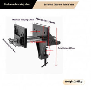 ya 26 7.28.3 7 Inch Woodworking Bench Vise Wooden Vise Guide Rod with Lever Quick Clamp Viseh