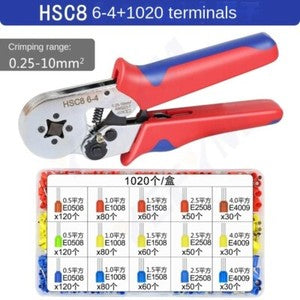 ya 26 7.28.2 HSC8 6-4 Hexago l Serrated Self-Adjusting Ratchet Wire Termi l Crimper Kity