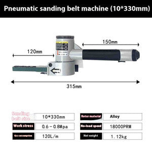 ya 26 7.28.3 At-7705 Pneumatic Ring Belt Sander 20*520mm Belt Sander Drawing Machinee