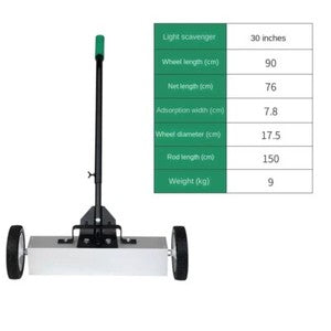 ya 26 7.28.3 Iron Chip Picker Hand Push Iron Removal Cart Strong Magnetic Iron Remover Toole