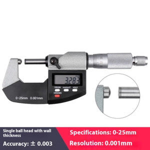 ya 26 8.1 Digital Outside Micrometer 0-25mm High Accuracy 0.001 Spiral Micrometerb