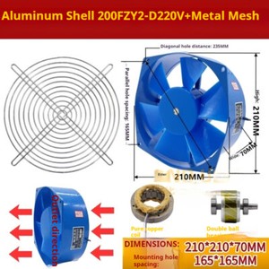 ya-26-7.28-Axial-Fan-Electricity-Welder-Cooling-Fan-Aluminum-Case-Industry-380V-200FZY7-Dp