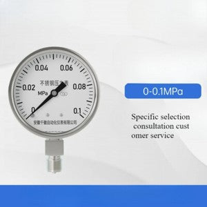 ya 26 7.28.3 Stainless Steel Pressure Gauge Stainless Steel Shock-proof Pointer Typem