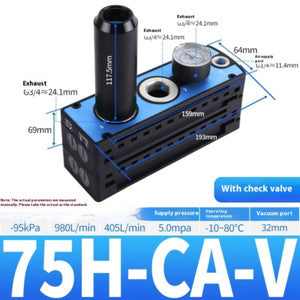ya 26 7.28.3 High Flow Suction Multi-stage Vacuum Generator Pneumatic Pump Generatorf