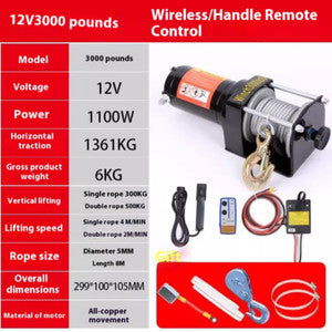 ya 26 8.1 Electric Winch Car Winch Machine Electric Hoist Winch Car Small Cranec
