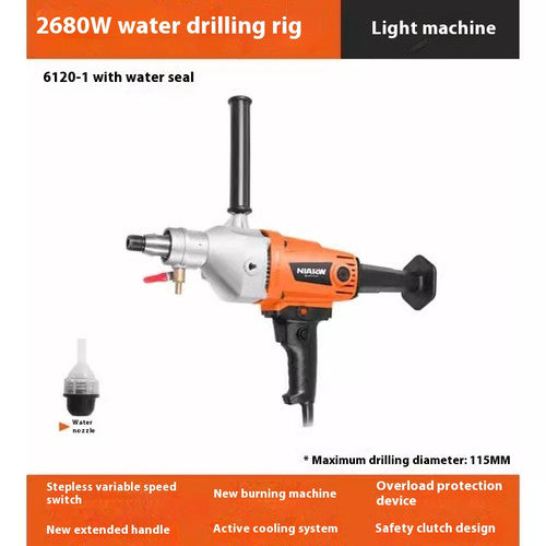 ya 26 7.28.3 Handheld Concrete Core Drilling Rig Water Drilling Rig 4300W/220V Drillingg