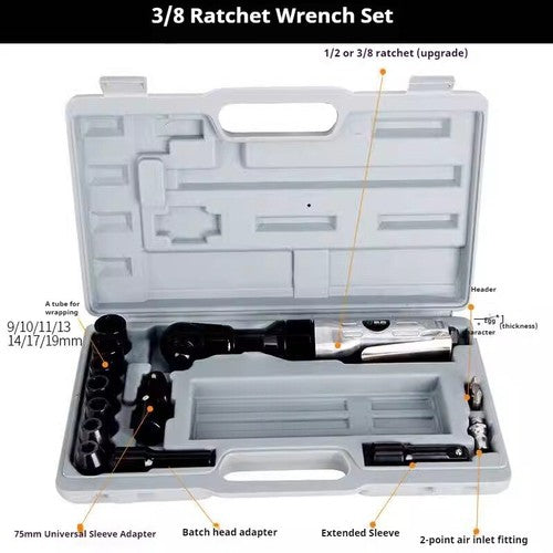 ya 26 7.28.2 Pneumatic Ratchet 90 De Large Torque 1/2 Inch 3/8 Inch L Right Angled