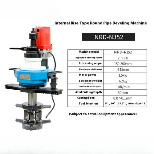 ya 26 8.1 Round Pipe Chamfering Machine Stainless Steel Pipe Edge Milling Machined