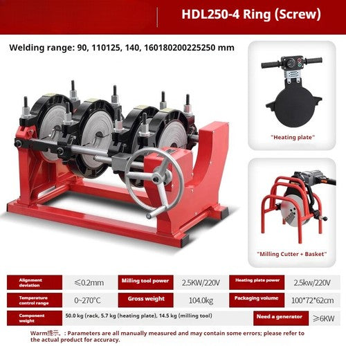 ya 26 8.1 Hot Melt Butt Welding Machine pe pipe manual butt welding machine plastic pipes
