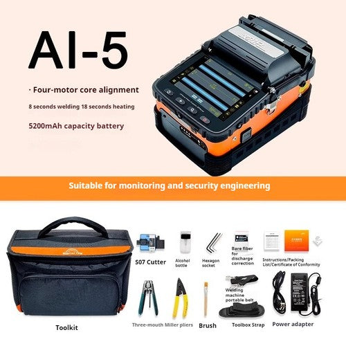 ya 26 8.1 Fiber Optic Fusion Splicer Fusion Fiber Machine High Pision Hot Melt Machinei