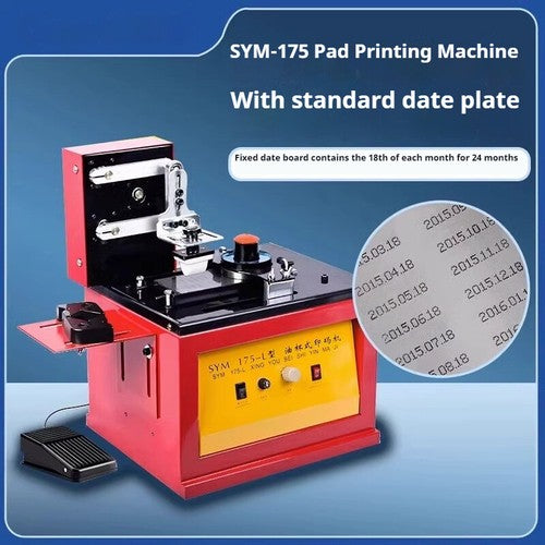 ya 26 7.28.3 Automatic Electric Squeegee Type Logo Printing Ink Pad Printing Machinef
