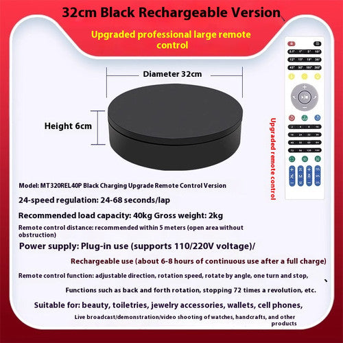 ya-26-7.28-Automatic-Turntable-Display-Table-Remote-Control-Speed-Plug-in-Chargingh