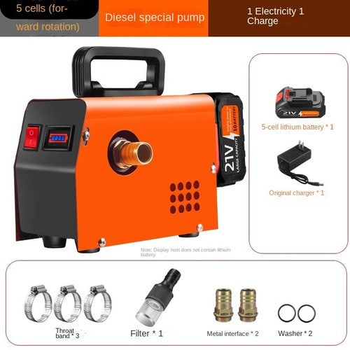 ya 26 8.1 Lithium Electric Pump Portable hargeable High Power Diesel Pump Oilm