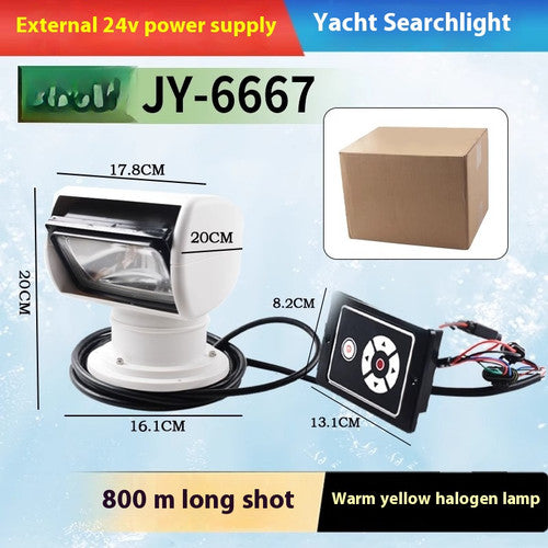 ya 26 8.1 360¡ã Rotate Remote Control Marine Search Light Boat Spotlight 12V 100W 2500LMr