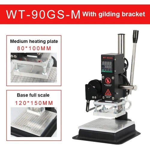 ya 26 8.1 Manual Desktop Marking Machine 220/110V Leather Multifunction Hot Foilg