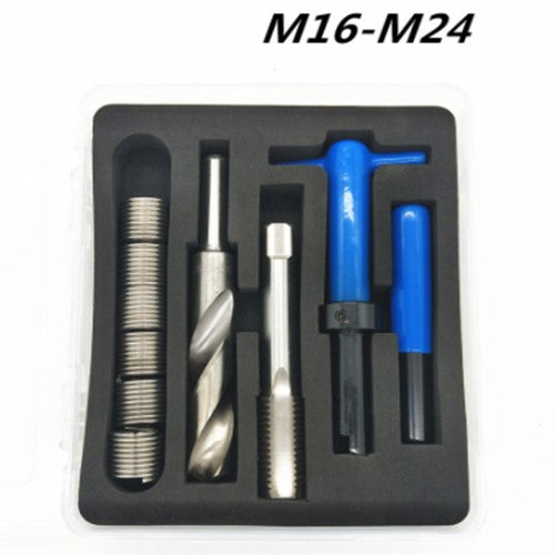 ya-26-7.28-M16-M18-M20-M22-M24-Thread-Repair-Tool-Kit-Automatic-Spiral-Coil-Insertion-Garage-Tool-d