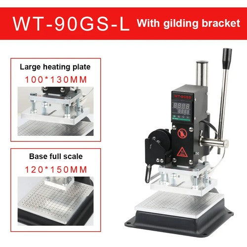 ya 26 8.1 Manual Desktop Marking Machine 220/110V Leather Multifunction Hot Foilb