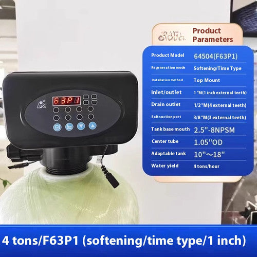 ya 26 8.1 Automatic Water Softener Control Valve Time/flow Softening Valve 4 Tonsi