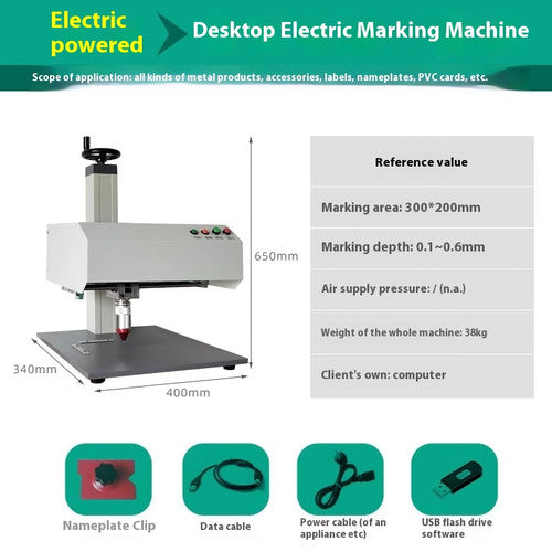 ya 26 8.1 Laser Pneumatic Electric Marking Machine Metal Sign meplate Engraving Machinep