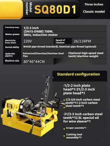 ya 26 8.1 Electric Threading MachinesThread Cutting and TrimmingThreading Machinesg