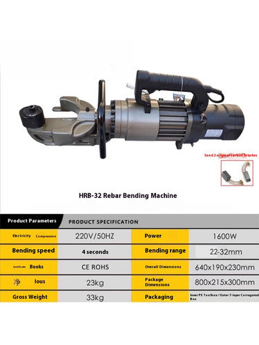 ya 26 8.1 Electro-hydraulic Portable Rebar Fast Bending Machine Handheld StraighteningToolk