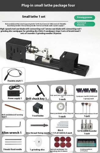 ya 26 7.28.3  ature Beads Small Lathe Bead Machine DIY Woodworking Lathec