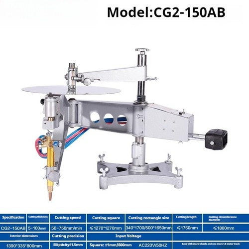 ya 26 7.28.2 CG2-150 Cutting Round Square Flame Metal Imitation Ring Gas Cutting Machinec