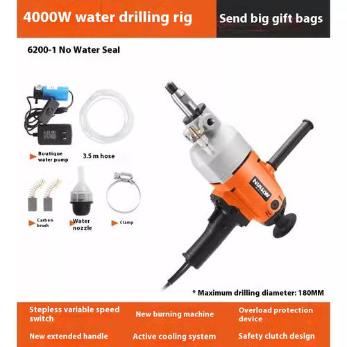 ya 26 7.28.3 Handheld Concrete Core Drilling Rig Water Drilling Rig 4300W/220V Drillings