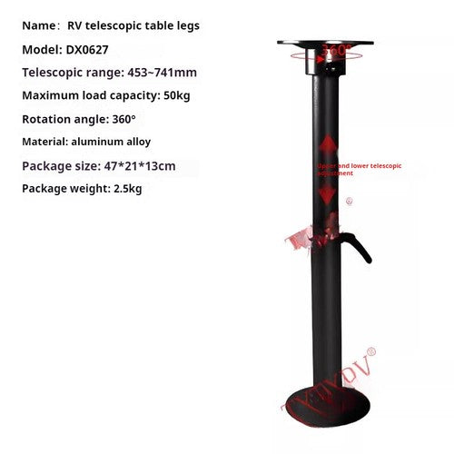 ya 26 8.1 RV Lift Table Legs Aluminum Alloy Rotary Lift Dining Table Aluminum Alloy Legsh