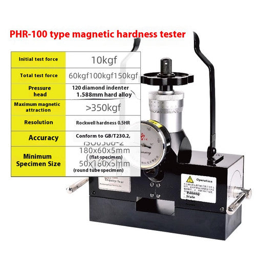 ya 26 8.1 PHR-100 Magnetic Type Brinell and Rockwell Hardness Tester Durometer Magneticc